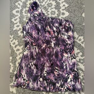 Guess one shoulder blouse top XS